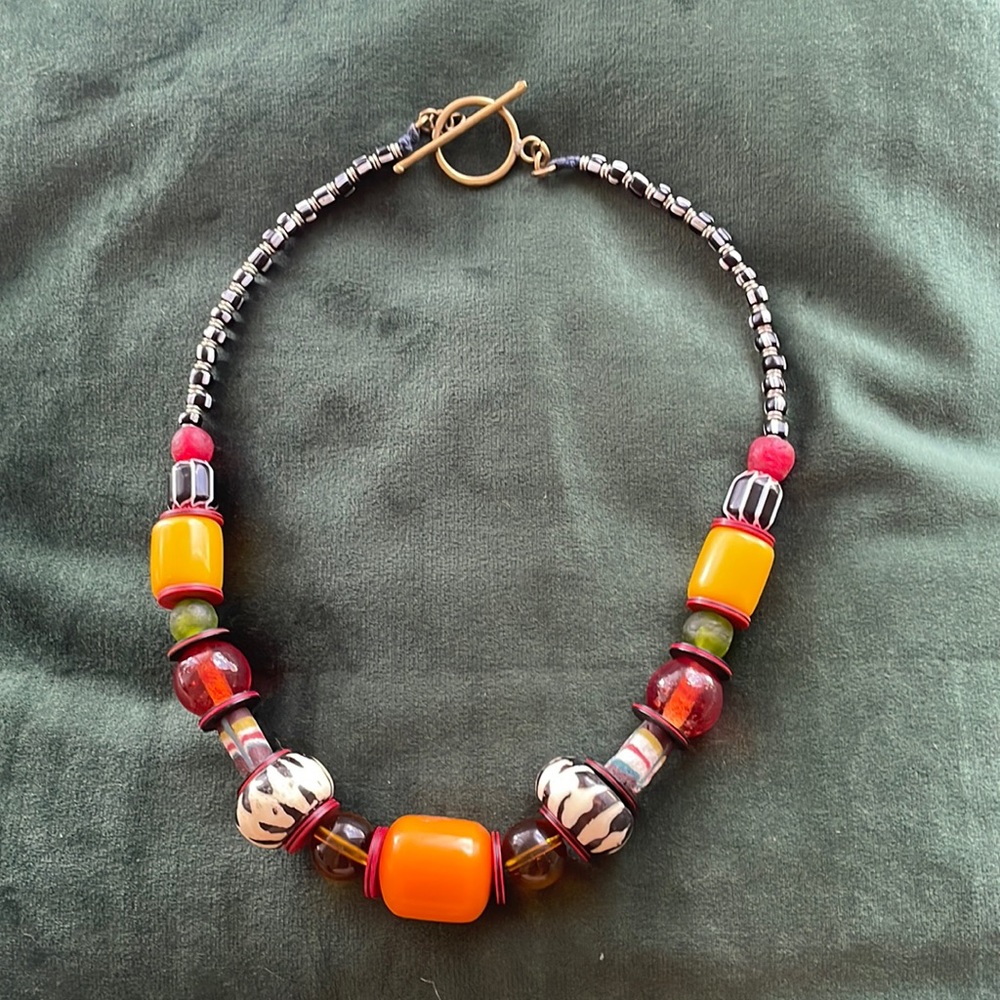 Colorful beaded necklace